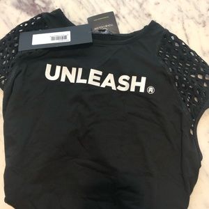 NWT Michi X Tonehouse Storme Cap Sleeve Shirt